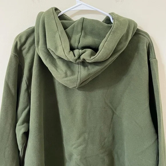 The North Face Men’s Olive Green Graphic Hooded Sweatshirt Size XL - Picture 7 of 10